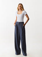 Calça Risca de Giz Midnight
