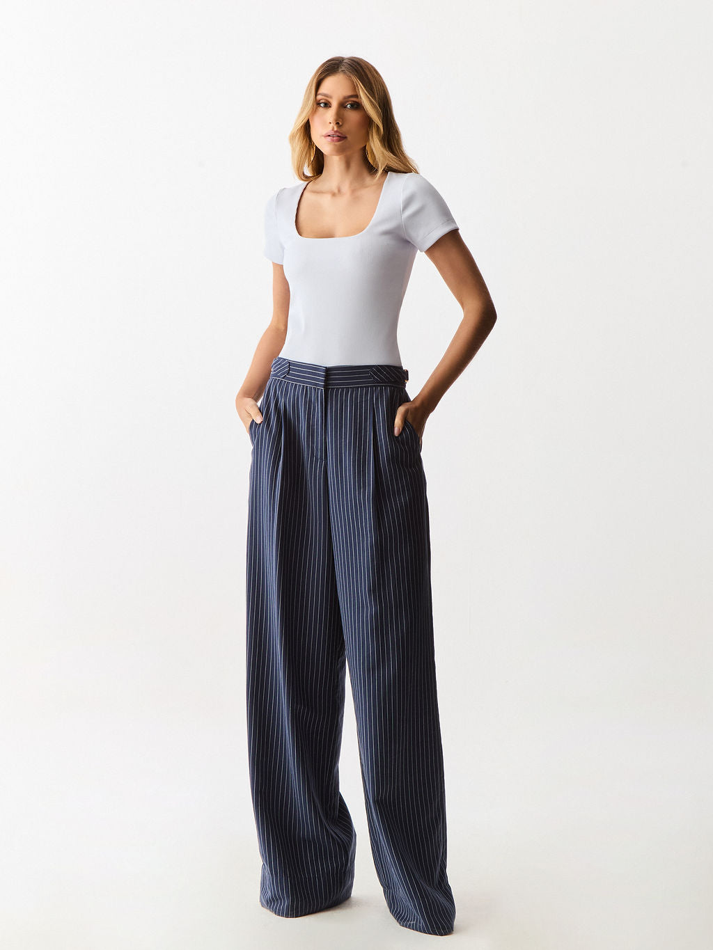 Calça Risca de Giz Midnight