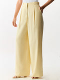 Calça Risca de Giz Ivory