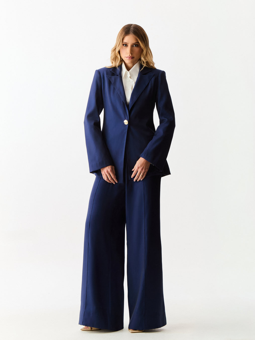 Calça Alfaiataria com Bolso e Pespontos Selene