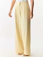 Calça Risca de Giz Ivory
