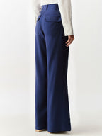 Calça Alfaiataria com Bolso e Pespontos Selene