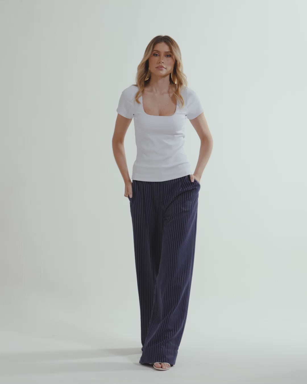 Calça Risca de Giz Midnight